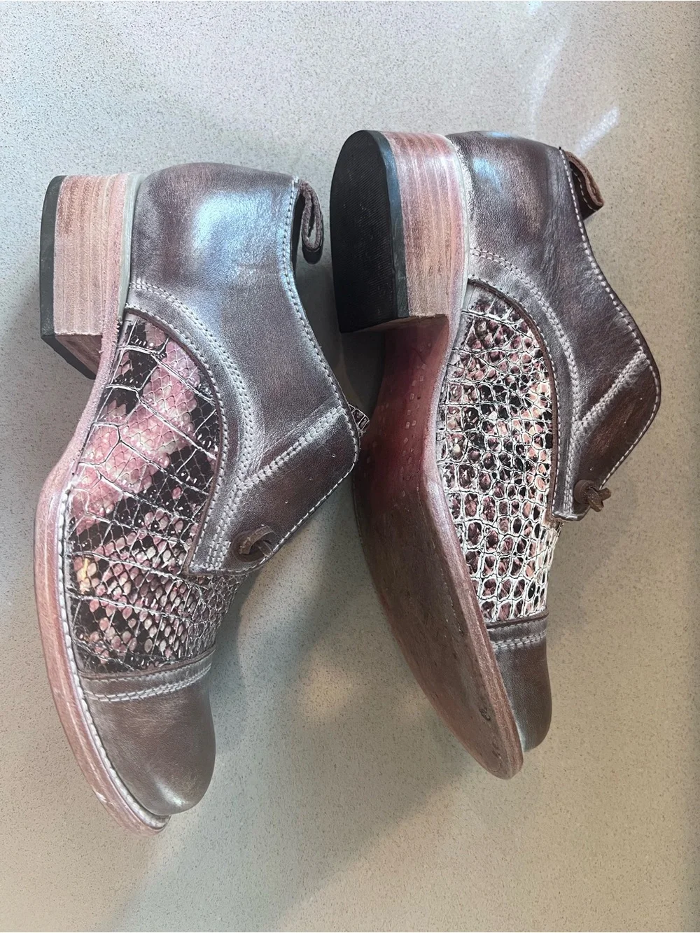 Freebird Steve Madden Leather Mabel Multi Oxford Sz 8